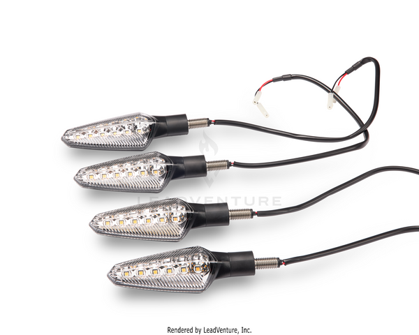 LED TURN SIGNAL KIT - CLEAR SR/F/S