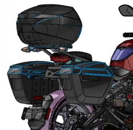 ZERO SR/F & SR 22MY LUGGAGE RACK WITH SHAD CASES KIT