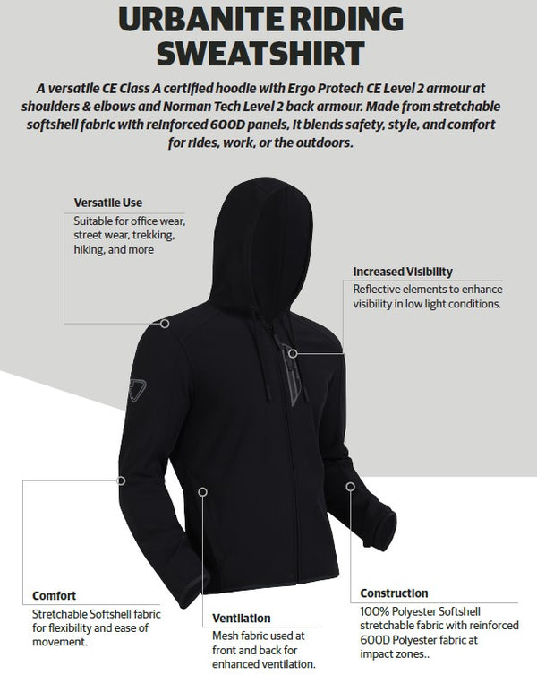 URBANITE SWEATSHIRT RIDING JACKET